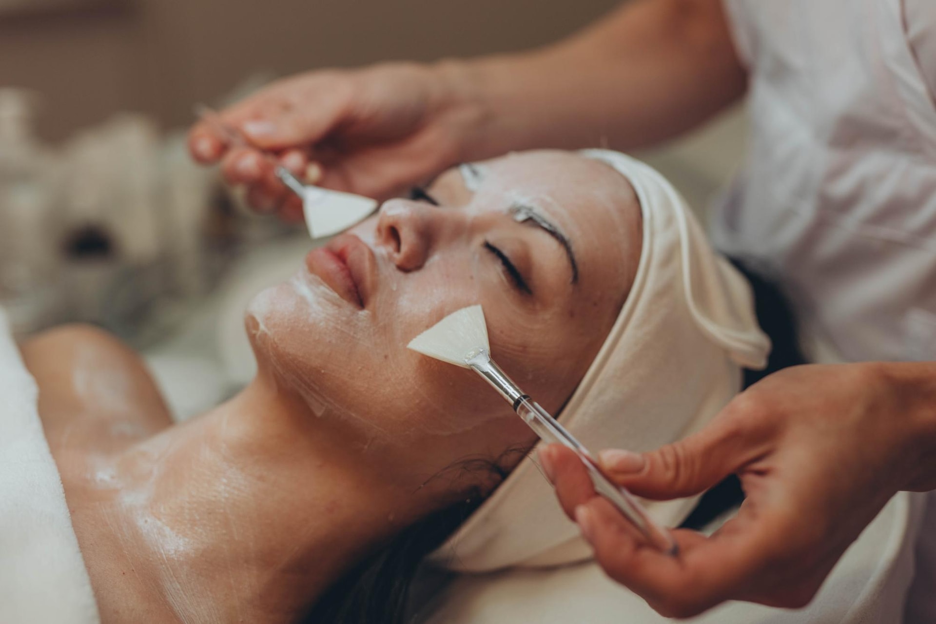 Combined Facial Cleaning process illustration