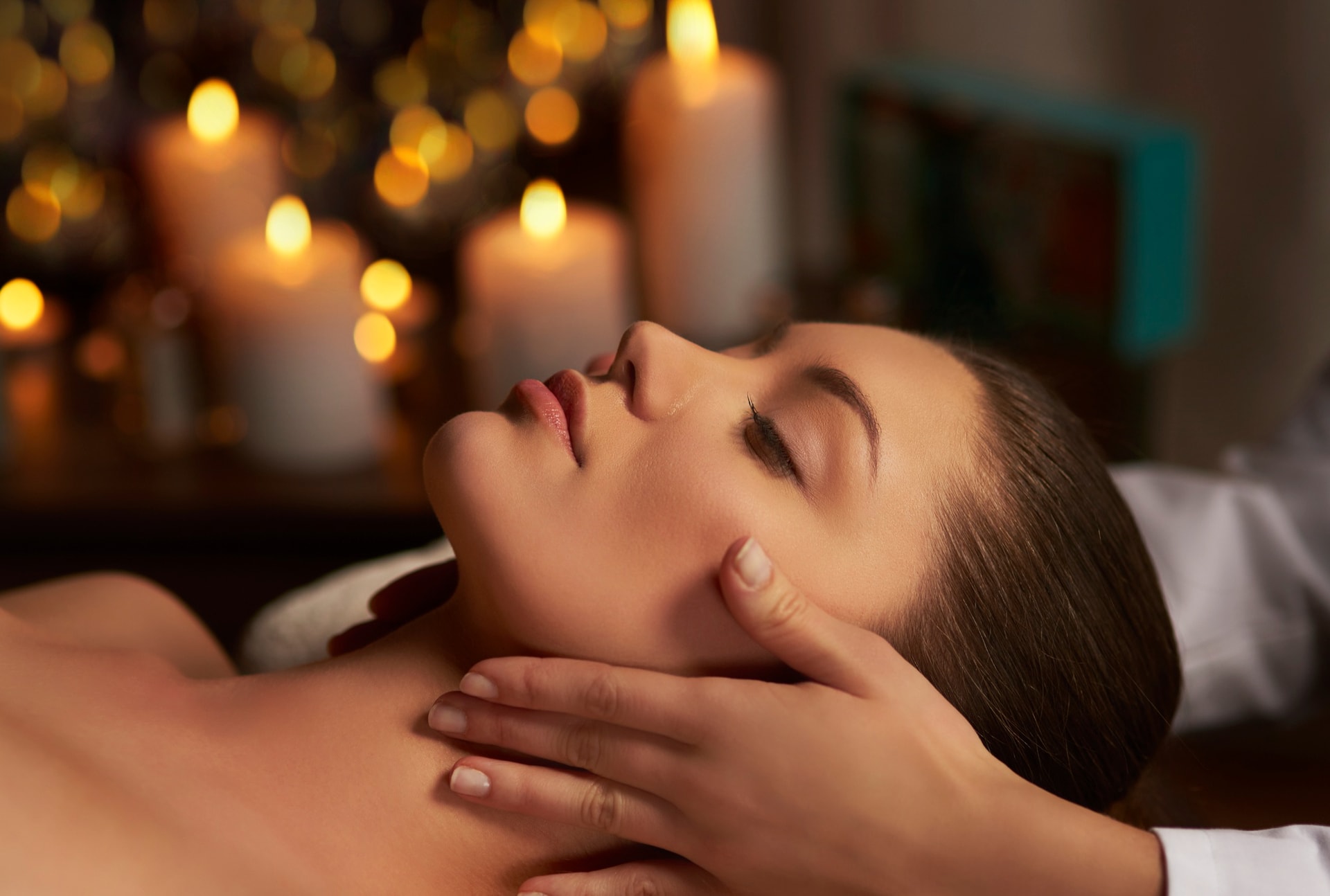 Facial Massage process illustration